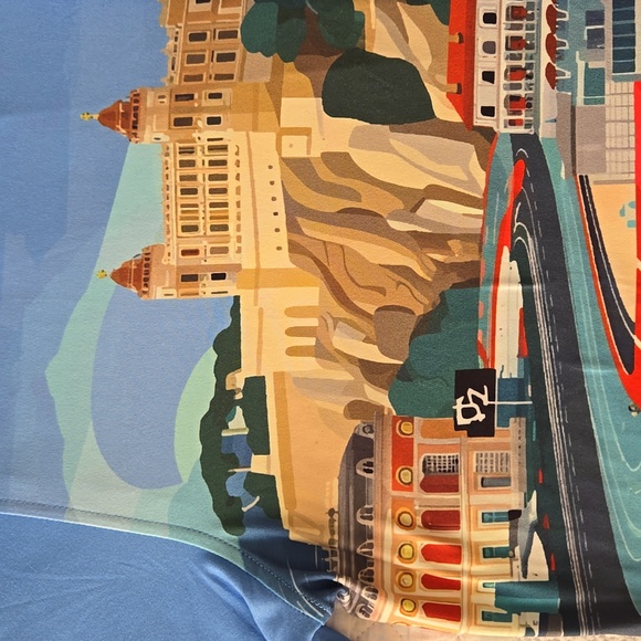 Mens Y2K Reservoir Button-Up Shirt Car & Boat Theme NEW Medium - Picture 6 of 9